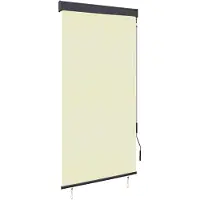 vidaXL Store extérieur 80 x 250 cm blanc crème