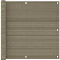 vidaXL Écran de balcon Taupe 90x300 cm PEHD