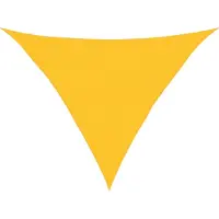 vidaXL Voile D'ombrage 160 G/M² Jaune 3x3x4,2 M Pehd