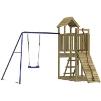 vidaXL Aire De Jeux D'extérieur Bois De Pin Imprégné