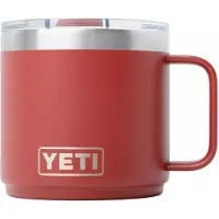 Yeti Rambler Stackable Mug 2.0 14oz Mag Slider Lid, Stag Red, mug thermos empilable avec couvercle, 414 ml