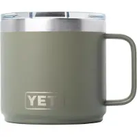 Yeti Rambler Stackable Mug 2.0 14oz Mag Slider Lid, Pampa Green, mug thermos empilable avec couvercle, 414 ml