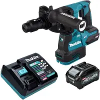 Makita Marteau perforateur sans fil HR 002 GM101 40 V max. 2,9 J SDS-PLUS sans balais + 1 batterie 4,0 Ah + chargeur