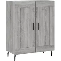 vidaXL Sideboard Gris Sonoma 69,5x34x90 cm Matériau dérivé du bois