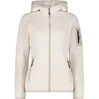 CMP Polaire à capuche épaisse en maille chinée femme Knit-Tech