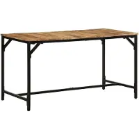 vidaXL Table de salle à manger 140x70x75 cm Bois massif rugueux Mango