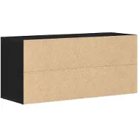 vidaXL Banc à chaussures Chêne noir 100x35x45 cm Bois d'ingénierie