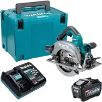 Makita Scie circulaire sans fil HS 003 GT101 40 V max. 190 mm sans balais + 1 batterie 5,0 Ah + chargeur + Makpac