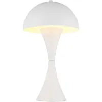 Globo Lampe de table, métal blanc, H 36,1cm, interrupteur à bascule sur le câble