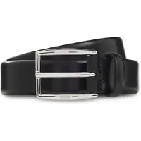 BOSS Ceinture en cuir avec boucle argentée à ardillon