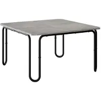 vidaXL Table basse, gris béton, 79,5 x 79,5 x 45 cm, matériau de bois