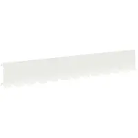 vidaXL Bordure de jardin, 10 pièces, 102 x 15 x 4 cm, acier, blanc