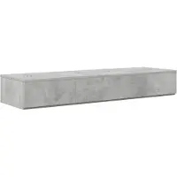 vidaXL Bureau d'appoint gris béton, 110 x 40 x 19,5 cm, en panneaux de particules