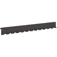 vidaXL Bordure de jardin, 10 pièces, 102 x 10 x 4 cm, acier, noir