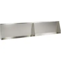 vidaXL Muret de soutènement, 2 pièces, 100 x 12 x 40 cm, acier inoxydable, argenté
