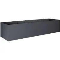 vidaXL Pot de jardin anthracite, 280 x 80 x 60 cm