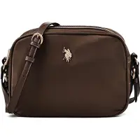 U.S. POLO ASSN. sac à épaule bandoulière Houston Crossbody Bag Dark Brown marron foncé