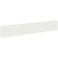 vidaXL Bordure de jardin, 10 pièces, 100 x 18 cm, acier, blanc