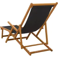 vidaXL : 2 chaises longues pliantes, bois d'eucalyptus massif, 3 positions