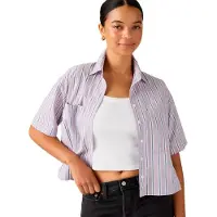 Levi's Harlie Short Sleeve Shirt Violet M Femme