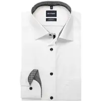 Olymp Luxor Comfort Fit Chemise blanc, Unicolore