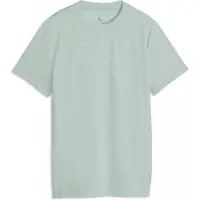Puma Garçons, T-shirt de sport, TAD ESS Cat Logo Tee G (152), Vert, Blanc, 152