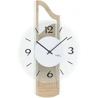 AMS horloge murale moderne avec support en aluminium - Modèle : 9681
