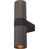 Artdelight Nervures de points sur le mur Linea Brun avec noir