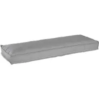 vidaXL Coussin pour banc de palette Gris 120 x 40 x 8 cm Tissu Oxford