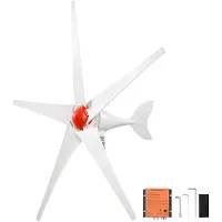 Vevor Éolienne 12 V 800 W Kit Générateur Éolien Contrôleur MPPT à 5 Pales