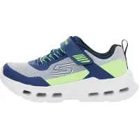 SKECHERS Baskets 'Glide-Step Aero' bleu marine / gris / vert fluo / blanc