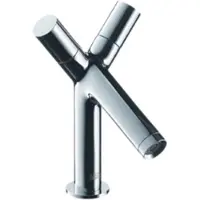 Hansgrohe Robinet de lavabo à deux leviers AXOR Starck, modèle 80, avec système de vidange à tirette