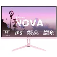 AROZZI Nova 24" Écran Gaming - 1920x1080 - Full HD IPS - 200 Hz - Rose