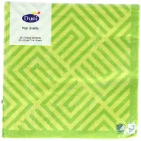 Duni Servetten Mosaik Kiwi 33X33 Cm
