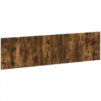 vidaXL Tête de lit murale BREDA, bois imitation chêne fumé