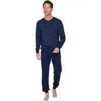 Pastunette Pyjama long bleu foncé