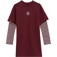 We fashion Robe lie de vin / blanc