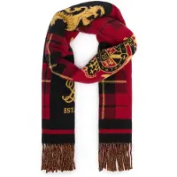 Ralph Lauren pour homme. 449P20294001 Écharpe Heritage noir multicolore (OSFA), Laine, Classique