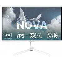 AROZZI Nova 24" Écran Gaming - 1920x1080 - Full HD IPS - 200 Hz - Blanc