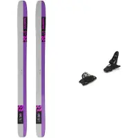 Salomon - Skis freeride - Qst X Black/Shocking Pink/Lunar Rock 2026 - Taille 178 cm - Violet