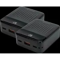 BlueBuilt Batterie Externe 10 000 mAh avec Charge Rapide 20 Watts Lot de 2