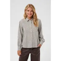 Cream Chemisier 'Mira' marron / blanc