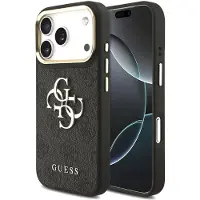 GUESS Coque 4G Metal Logo Backcover pour Apple iPhone 18 Pro / 17 Pro - Black