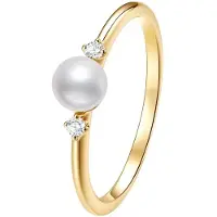 Dear Me Bague 'Aurora Pearl' or