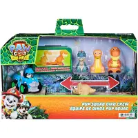 Paw Patrol Patrouille des chiots et dinosaures – Coffret Rex comprenant un véhicule et des figurines de dinosaures