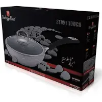 Berlinger Haus BH 1160 avec couvercle 28 cm Gray Stone Touch Line