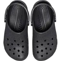 Crocs Sandales - Classic+ Glitter Sabot - Black Glitter - - 41/42 - Sandales