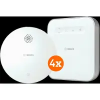 Bosch Détecteur de Fumée Sans Fil Lot de 4 + Contrôleur Smart Home