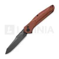 Benchmade Couteau pliant Auto Osborne MagnaCut Battlewash DLC, burnt copper aluminum