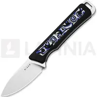 Kizer Cutlery Whiskey Jack 1108A6 Satin AEB-L, G10 & Vortex Pattern Micarta, couteau de poche, Azo design